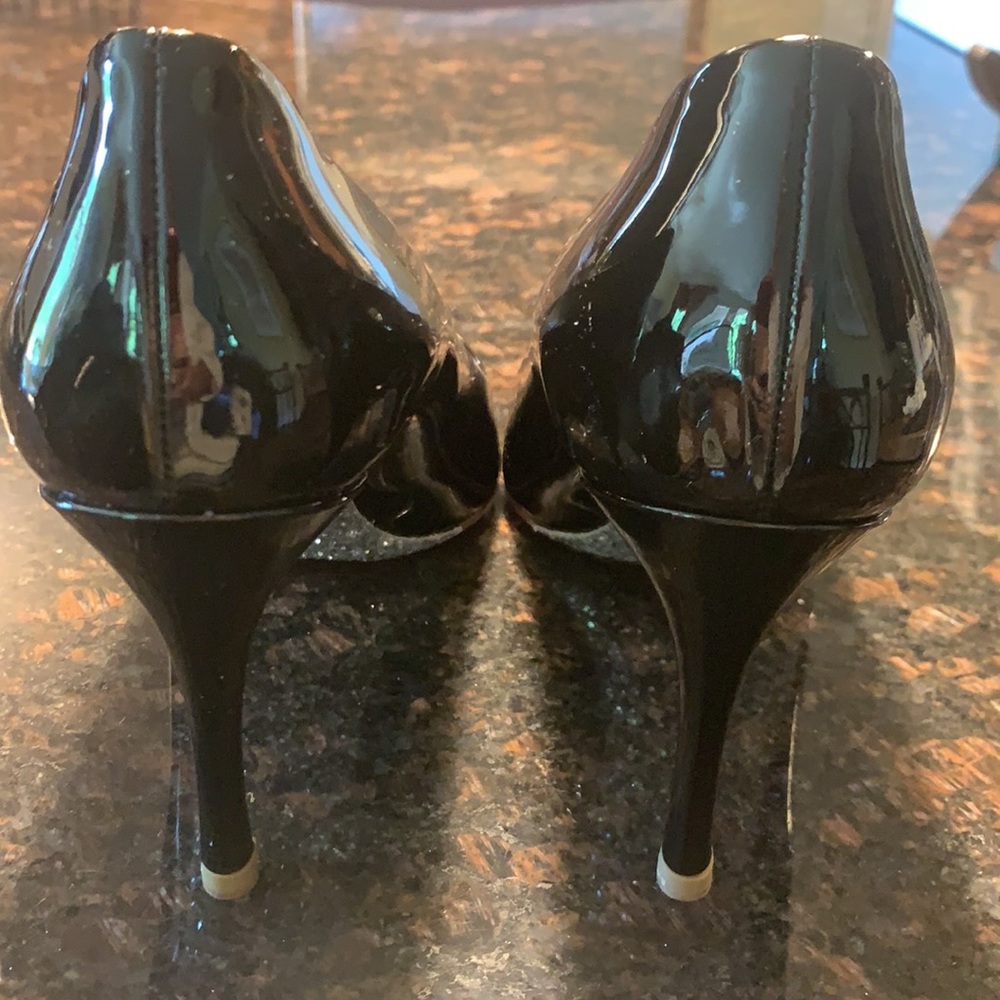 Miu Miu Glitter Sole Patent Pointed-Toe Pump Sz 39 - image 3